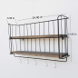 Preview: blackstone 2-tier wall shelf